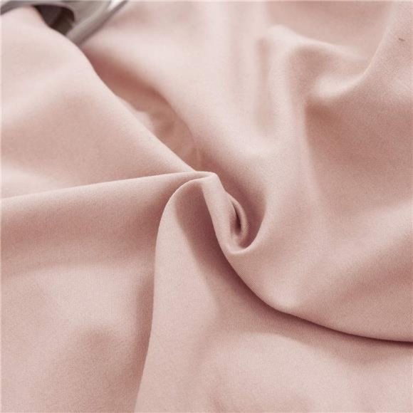Pink Comforter Sets Queen Solid Blush Pink Bedding Comforters Women Girls Dusty - Picture 5 of 7